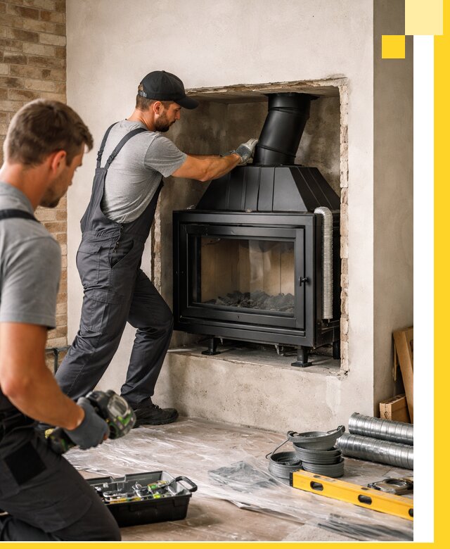 Установка каминных топок в Петропавловске-Камчатском: монтаж, подключение