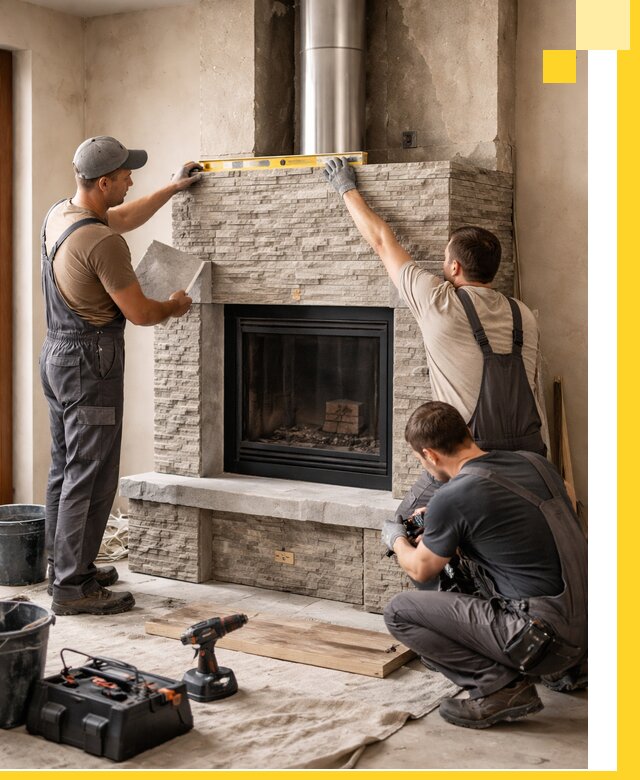 Профессиональный монтаж каминов под ключ в Петропавловске-Камчатском для дома