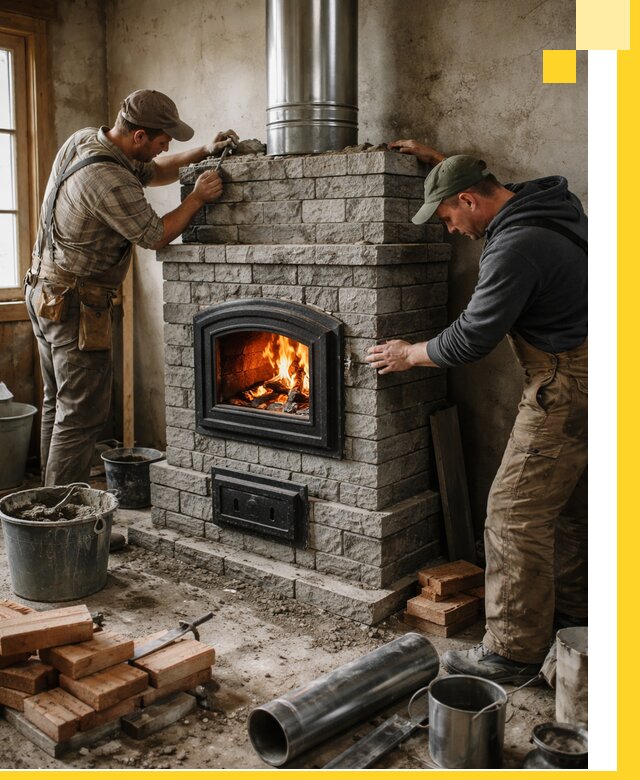 Производство, поставка и монтаж дровяных печей в Петропавловске-Камчатском