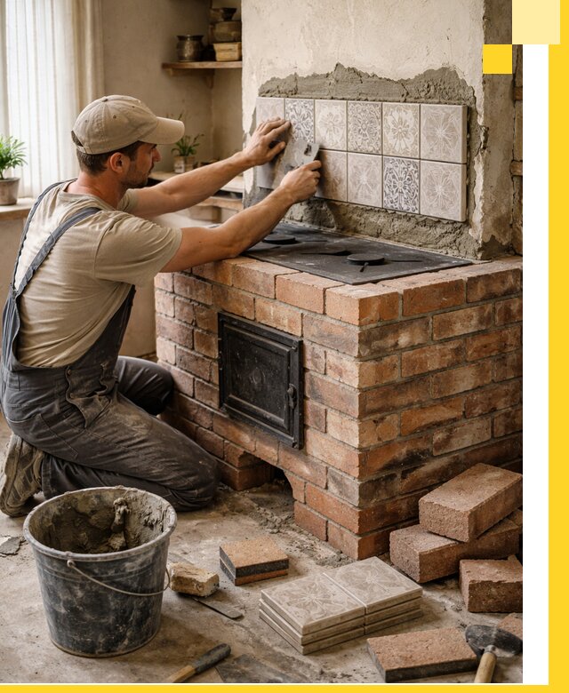 Печи с плитой на заказ монтаж гарантия и сервис в Петропавловске-Камчатском