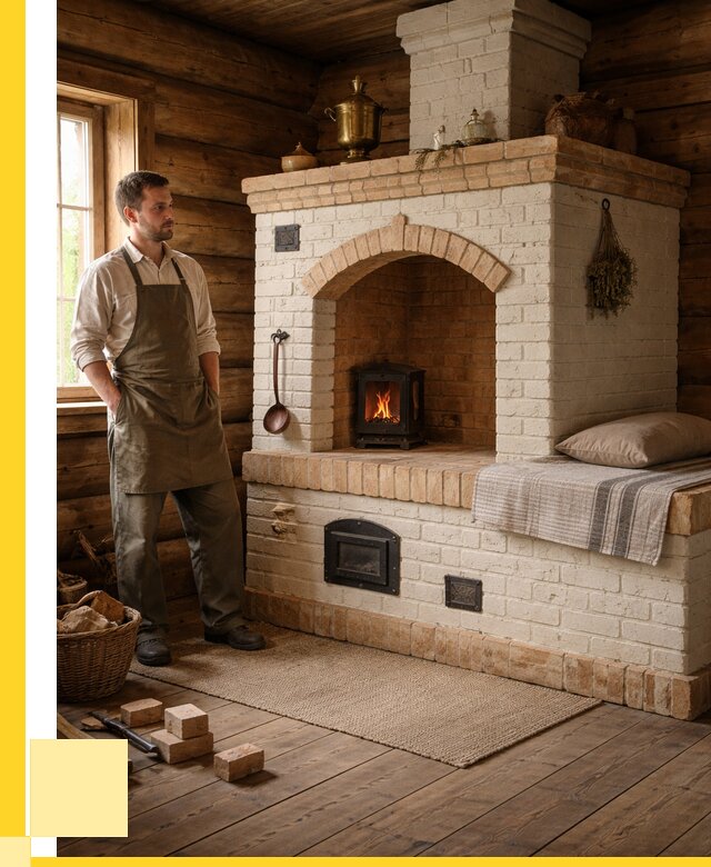 Русские печи с лежанкой под ключ в Петропавловске-Камчатском от 155415 р. ЭриданПтк