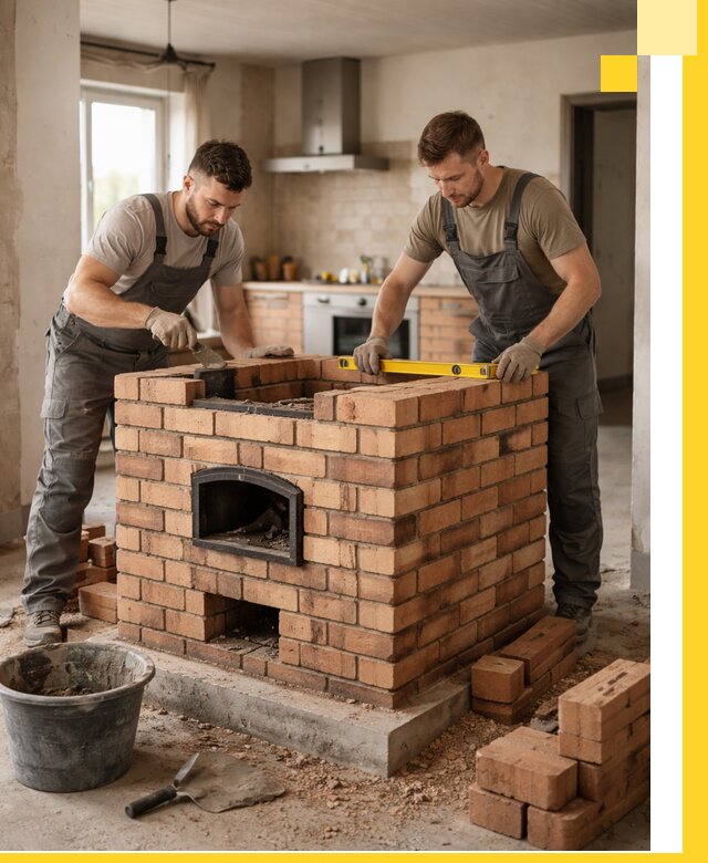 Установка и монтаж печей в частном доме в Петропавловске-Камчатском под ключ