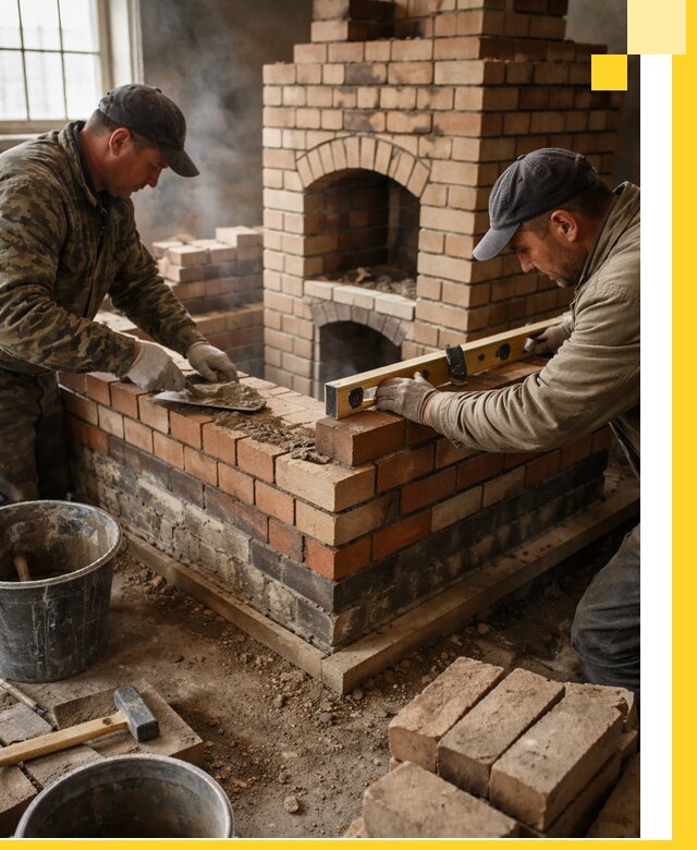 Изготовление и монтаж печей и каминов из кирпича в Петропавловске-Камчатском