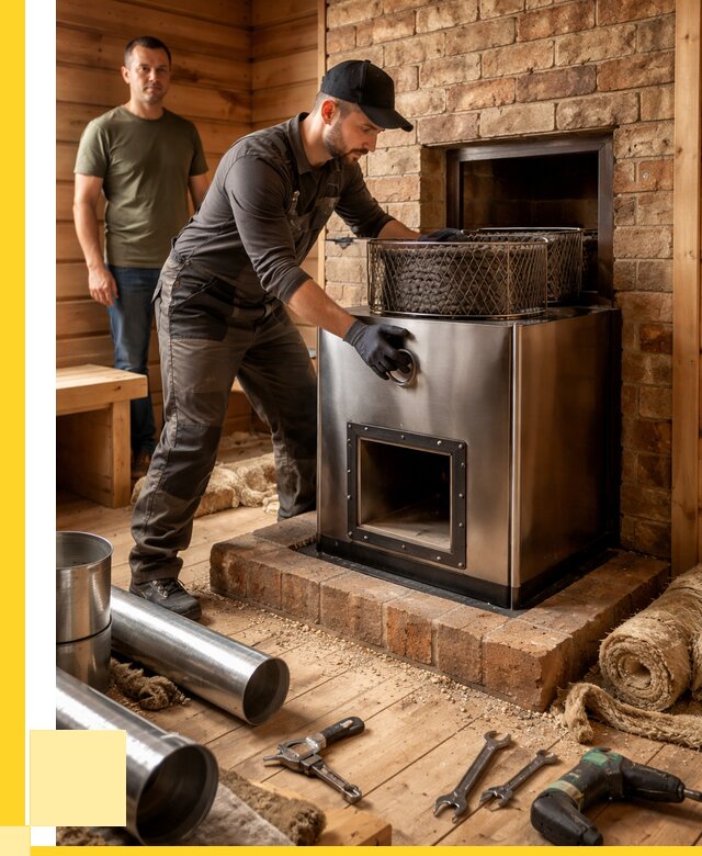 Монтаж банных печей под ключ в Петропавловске-Камчатском от 18650 р., ЭриданПтк