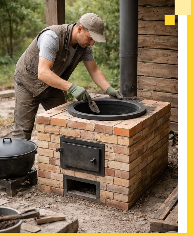 Изготовление и установка печей для казана в Петропавловске-Камчатском под ключ