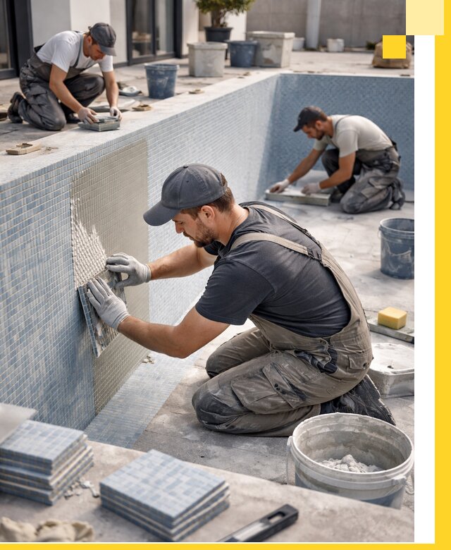 Облицовка бассейнов в Петропавловске-Камчатском плитка мозаика гидроизоляция