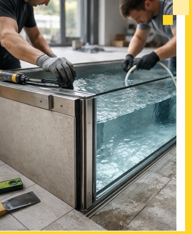 Проектирование и монтаж стеклянных бассейнов в Петропавловске-Камчатском