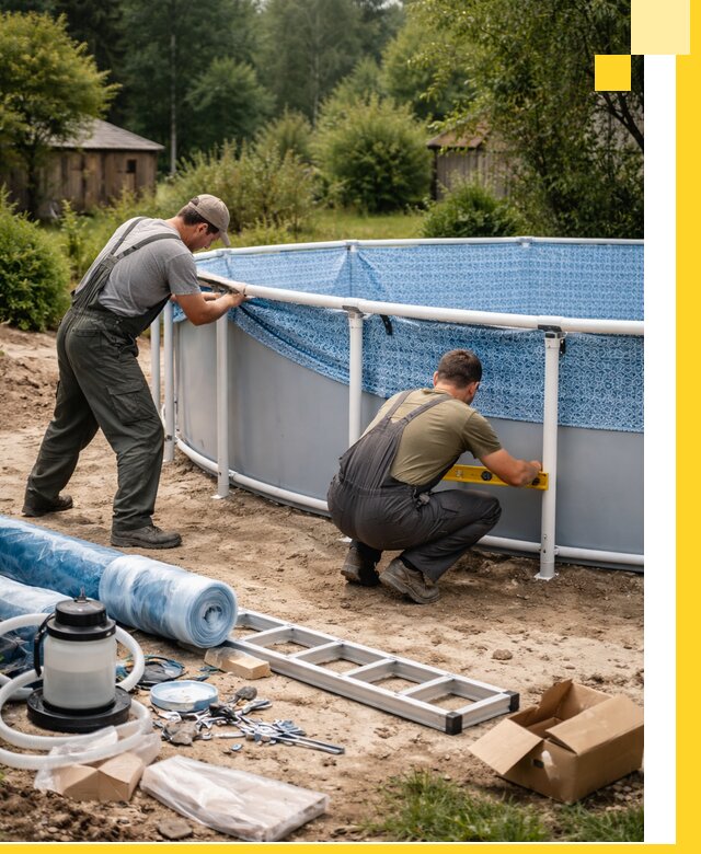 Установка и монтаж каркасных бассейнов в Петропавловске-Камчатском под ключ