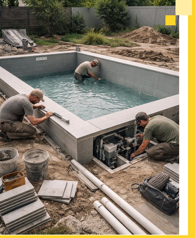 Строительство и монтаж бассейнов для дачи под ключ в Петропавловске-Камчатском