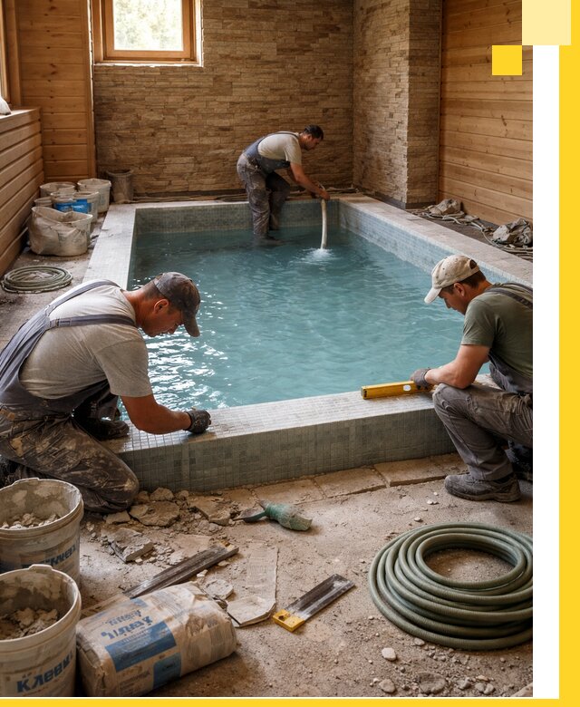 Проектирование и строительство бассейнов для бани в Петропавловске-Камчатском