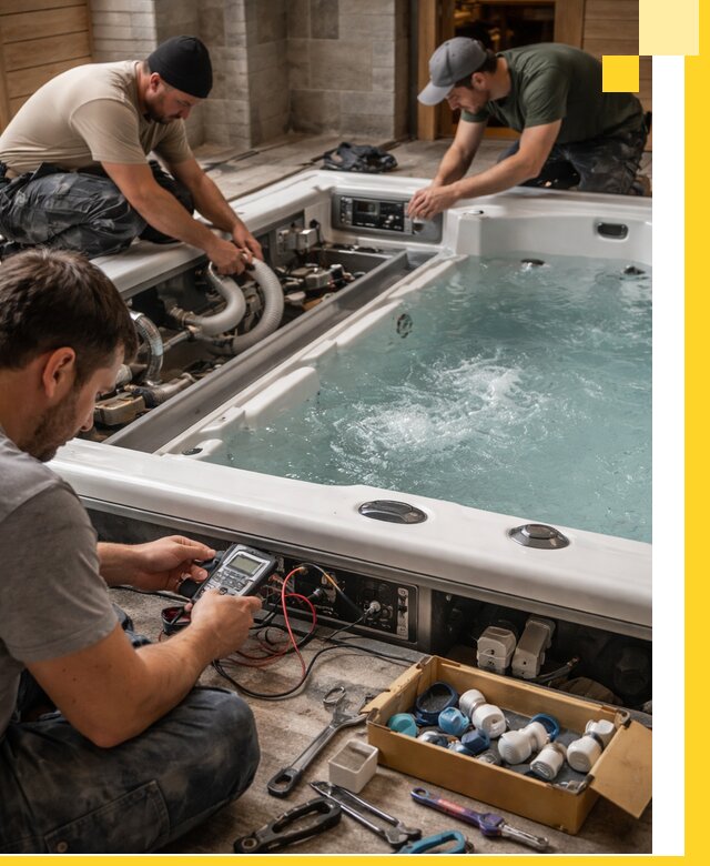 Гидромассажные бассейны под ключ в Петропавловске-Камчатском, дизайн и монтаж