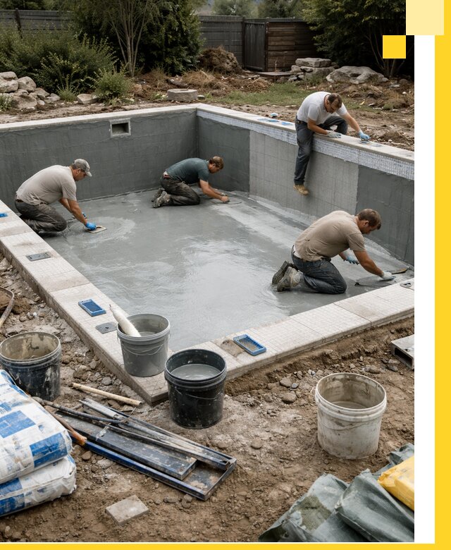 Изготовление и монтаж чаши бассейна под ключ в Петропавловске-Камчатском