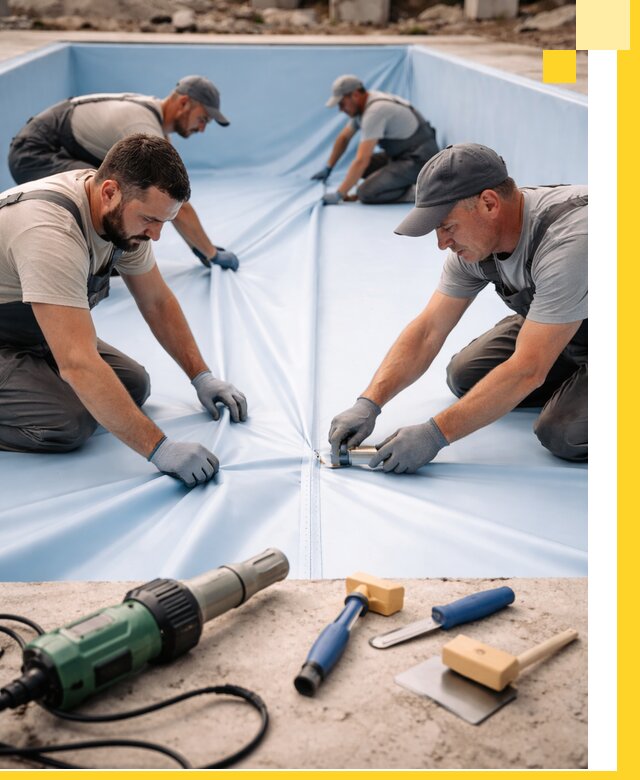 ПВХ пленка для бассейнов с монтажом и гарантией в Петропавловске-Камчатском