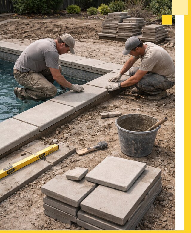 Установка и изготовление копингового камня для бассейнов в Петропавловске-Камчатском