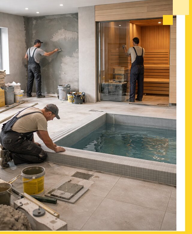 Проектирование и строительство сауны с бассейном в Петропавловске-Камчатском