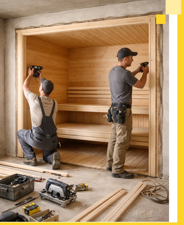 Монтаж саун под ключ в Петропавловске-Камчатском — проектирование и установка