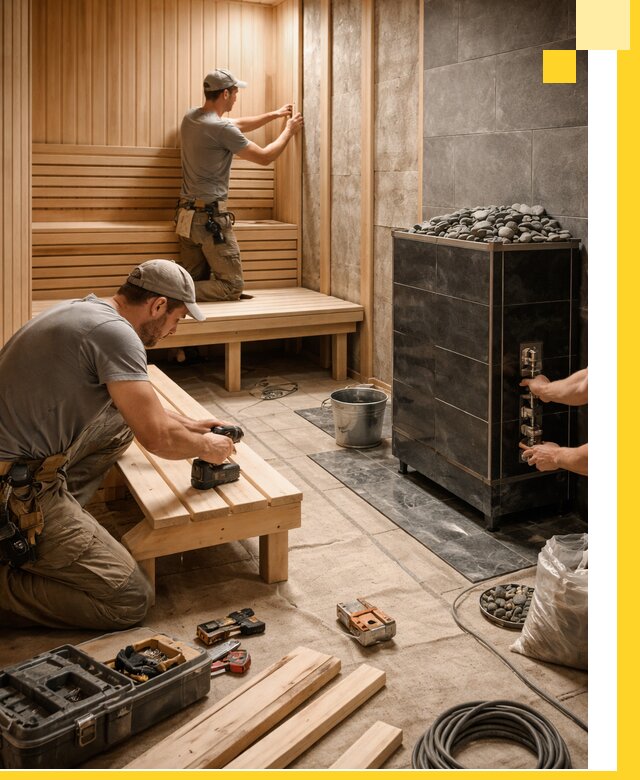 Дизайн и строительство интерьерных саун под ключ в Петропавловске-Камчатском