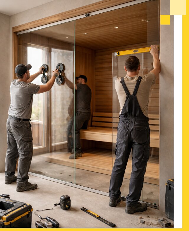 Производство и монтаж стеклянных саун под ключ в Петропавловске-Камчатском