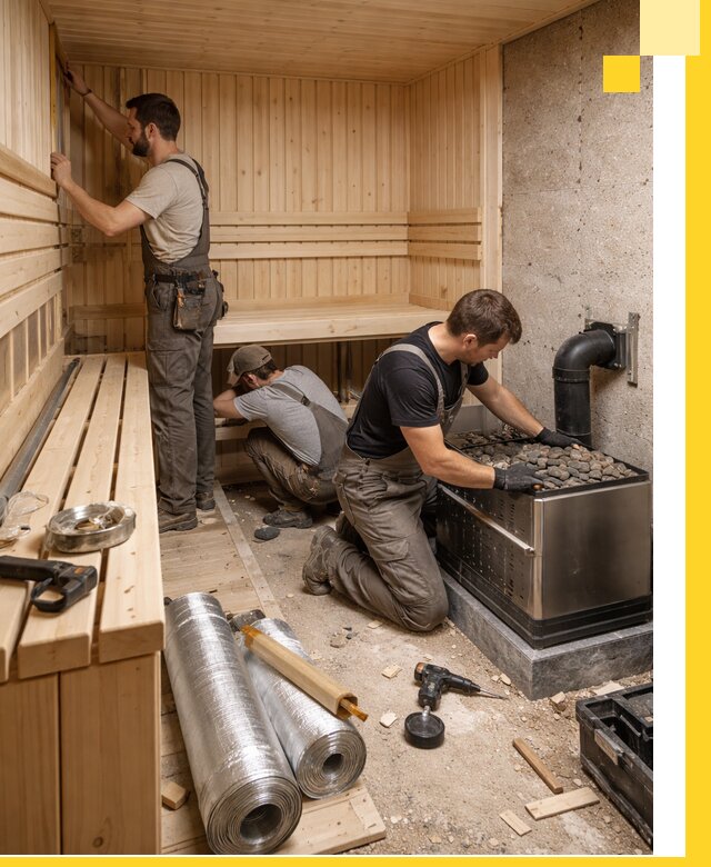 Индивидуальные сауны на заказ в Петропавловске-Камчатском под ключ, проект и монтаж