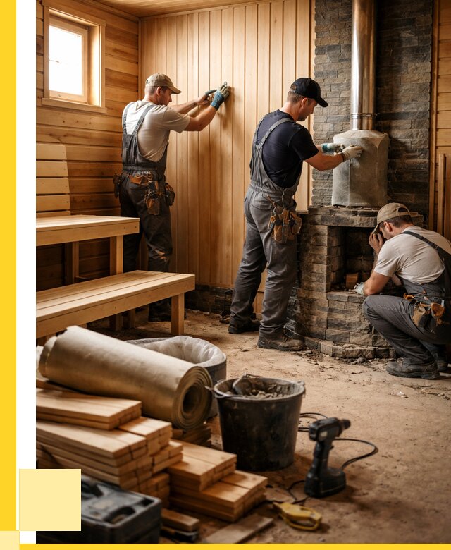 Ремонт бань под ключ в Петропавловске-Камчатском от 46625 р. | ЭриданПтк