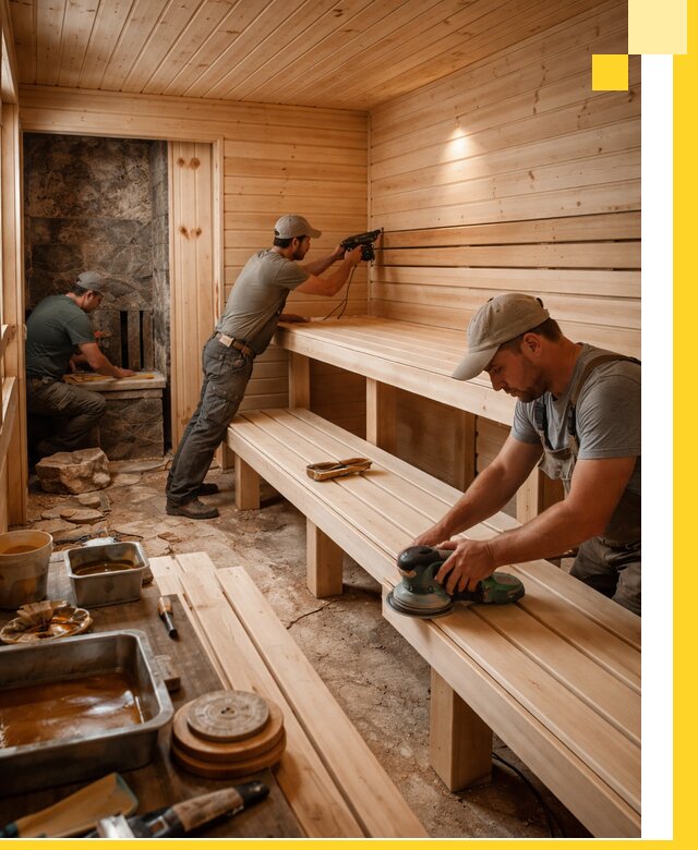 Профессиональная отделка бань в Петропавловске-Камчатском под ключ, с гарантией