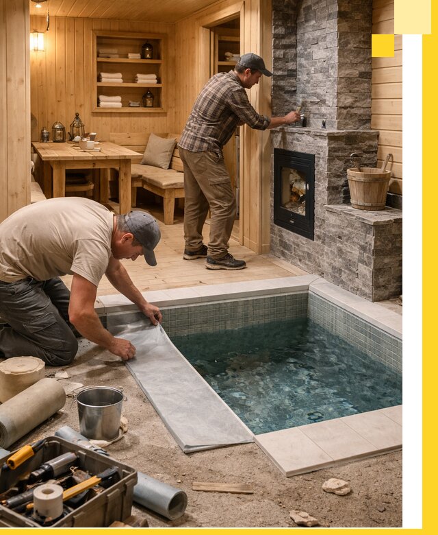 Строительство бань с комнатой отдыха под ключ в Петропавловске-Камчатском