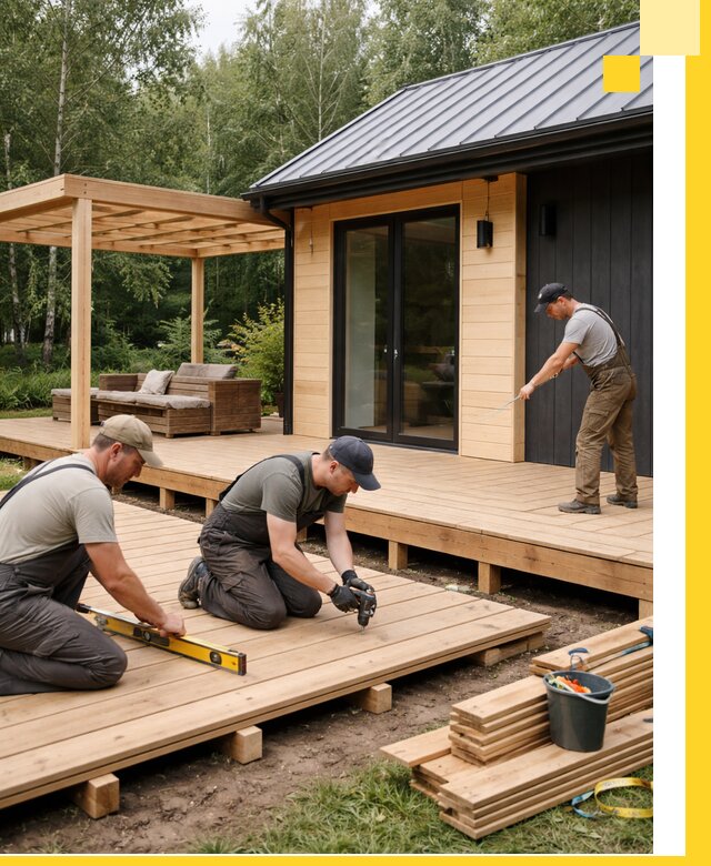 Строительство бань с террасой и бассейном под ключ в Петропавловске-Камчатском