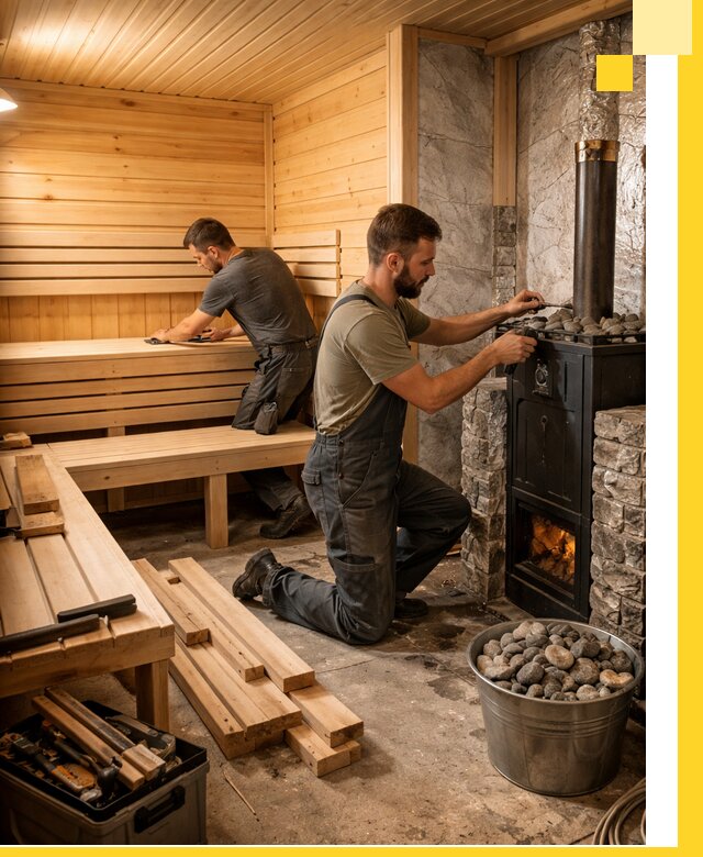 Дизайн и строительство интерьеров бань под ключ в Петропавловске-Камчатском