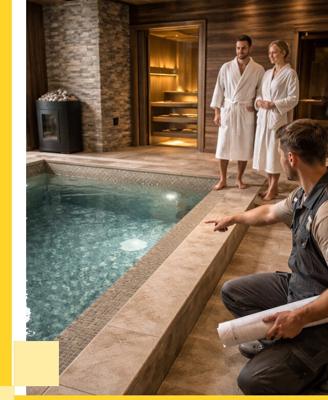 Проект бани с бассейном под ключ в Петропавловске-Камчатском от 67347 р. | ЭриданПтк