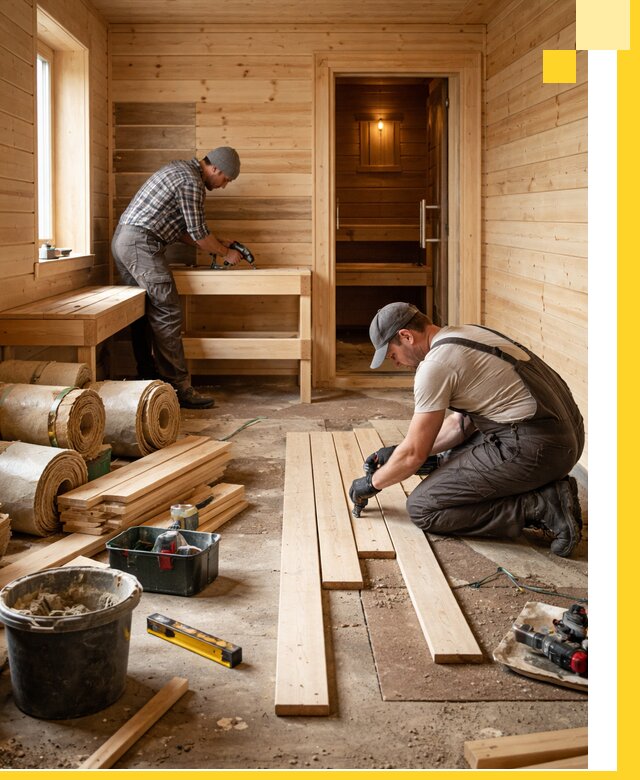 Индивидуальный проект бани с комнатой отдыха под ключ в Петропавловске-Камчатском