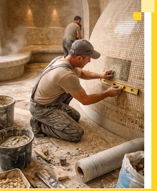 Хамам под ключ в Петропавловске-Камчатском: проектирование, строительство, отделка