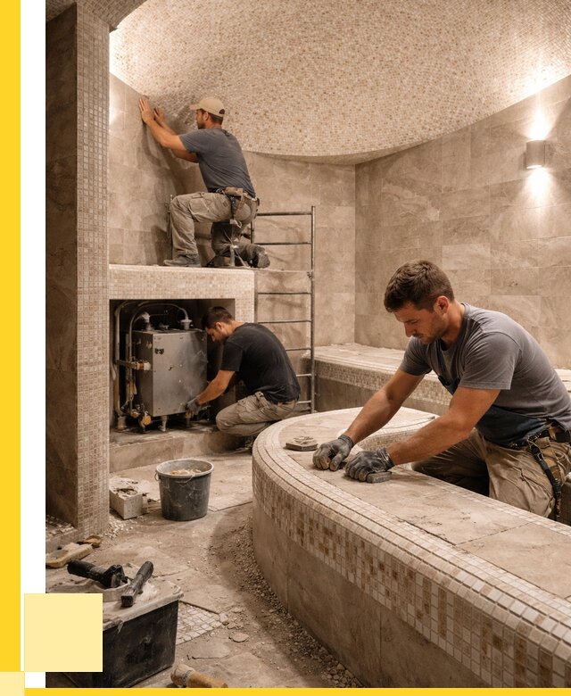 Монтаж хамамов под ключ в Петропавловске-Камчатском от 259025 р. ЭриданПтк