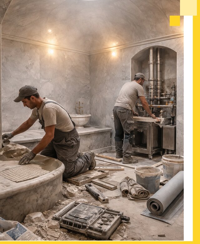 Строительство турецких бань хаммам под ключ в Петропавловске-Камчатском