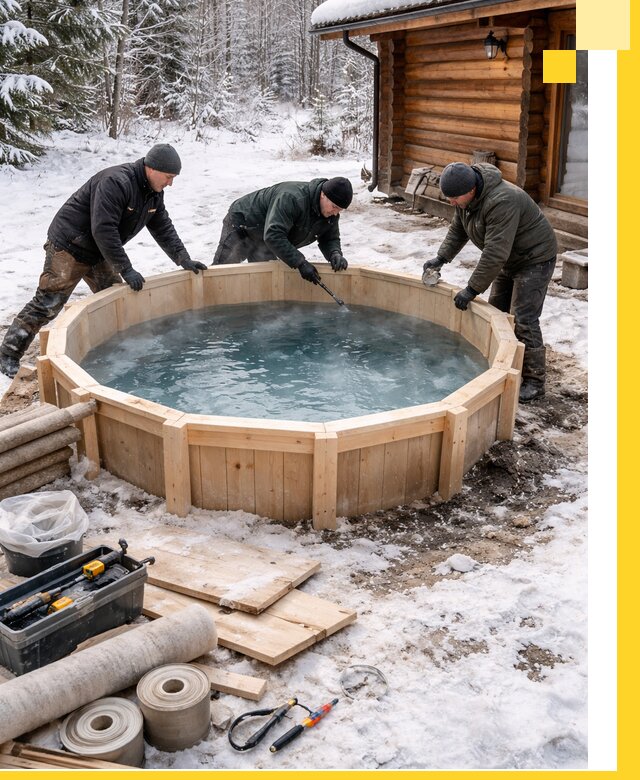 Изготовление и установка ледяных купелей под ключ в Петропавловске-Камчатском