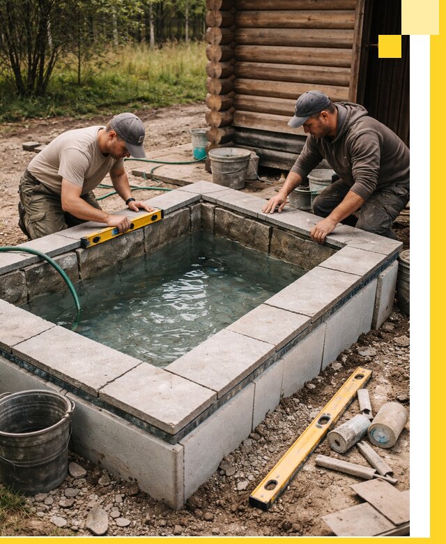 Изготовление и установка холодных купелей под ключ в Петропавловске-Камчатском
